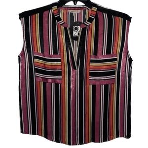 Striped Blouse Size Medium